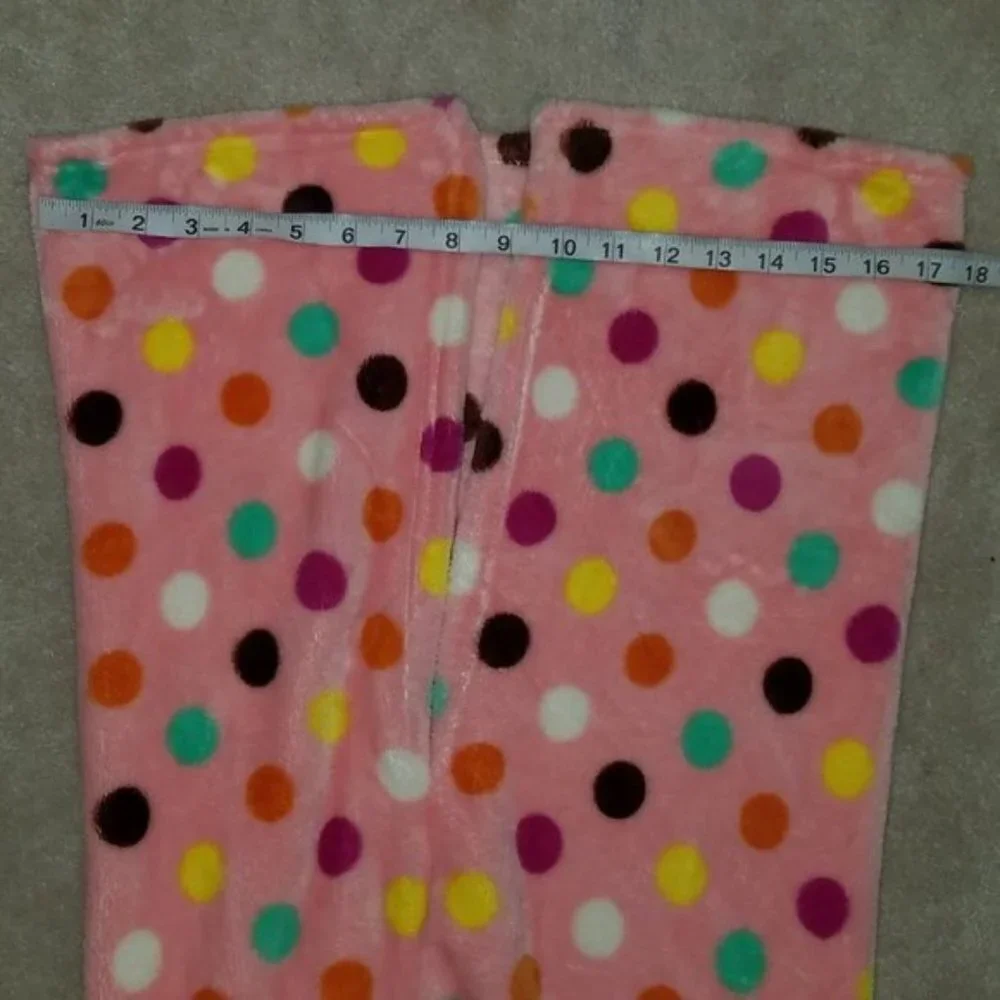 2 Mermaid Tail Blankets Pink Polka Dots Green Fleece Child Girl Small Handmade
